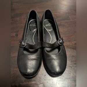Dansko Orla Black Nappa Mary Jane Comfort Shoes, Women's 39